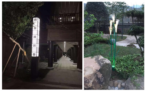 貴州土城古鎮的景觀燈亮化