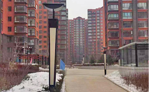 距離產生美，正翔照明之光，走進內蒙，完成小區道路照明