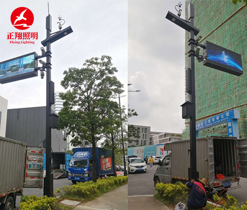正翔照明集團為云南城市道路交付300多盞城市智慧路燈