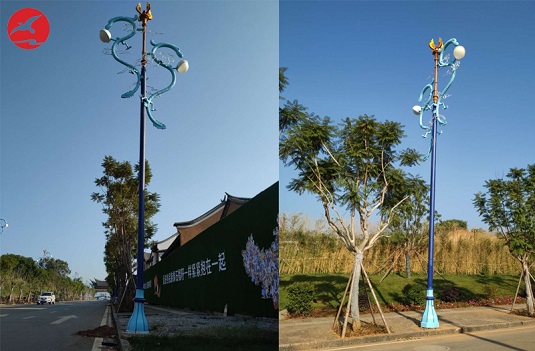 云南省玉溪市枝柏村特色小鎮路燈案例