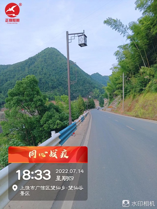 江西上饒望仙谷景區庭院燈