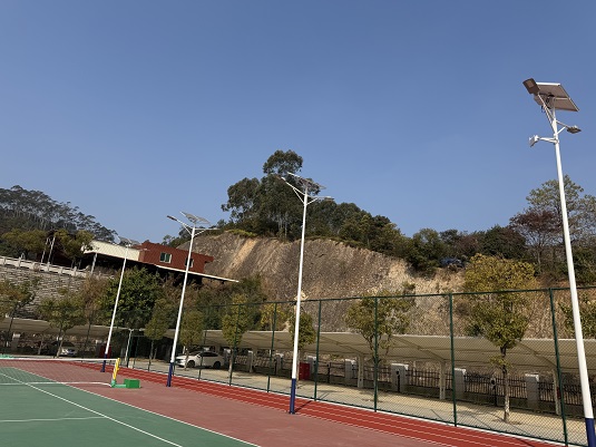 福建南安市人民法院球場太陽能路燈安裝工程