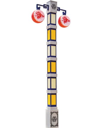 傳統(tǒng)鼓燈造型LED景觀照明燈具 正翔1052