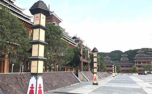 正翔照明貴州從江高鐵站LED景觀燈亮化照明
