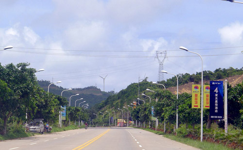 正翔戶(hù)外照明惠州移民村LED路燈工程